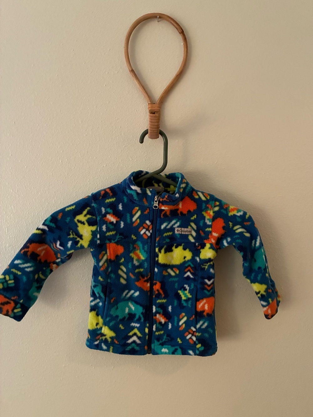 Columbia Kids' Navy Multicolor Fleece Jacket
